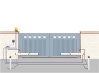 Motor abatible